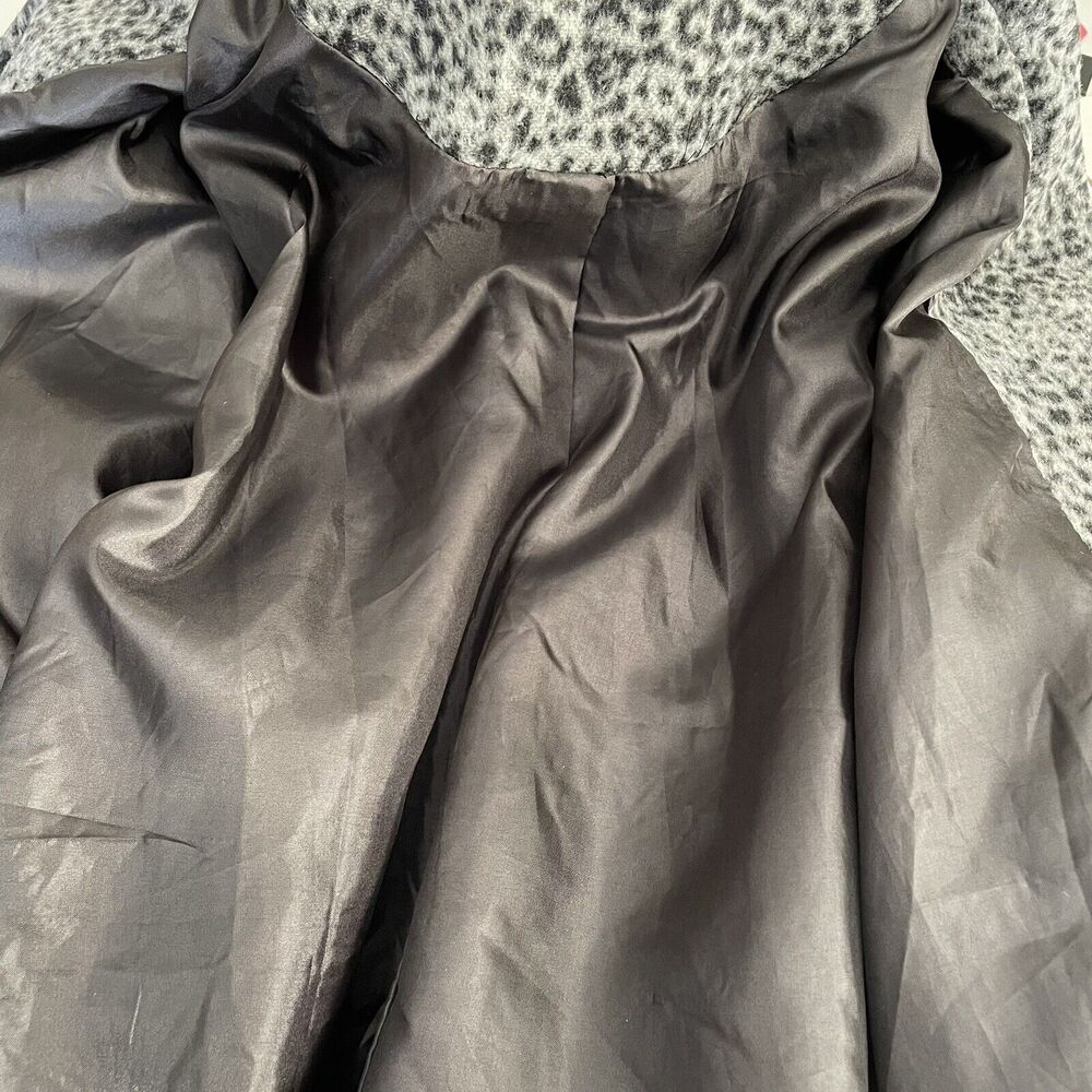 ASTR Black Gray Leopard Print Blazer Jacket Breasted Sz XS - Picture 8 of 9